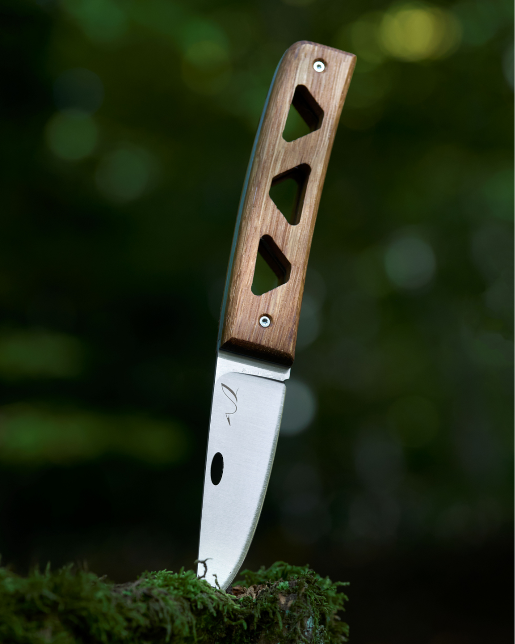 Couteau pliant artisanal en bois