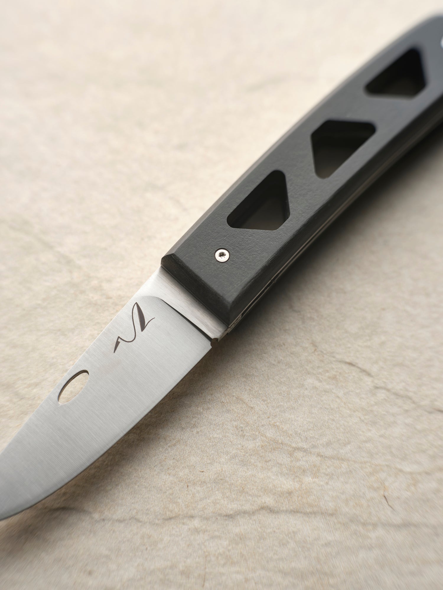 Couteau pliant artisanal en bois